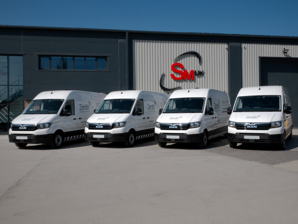 Branded fleet vehicles promoting a Yorkshire business through professional fleet branding and vehicle graphics