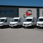 Branded fleet vehicles promoting a Yorkshire business through professional fleet branding and vehicle graphics